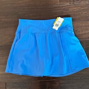 NWT Kim Rogers Belk Blue Swim Bikini Skirt XL Beach Summer Shaper Support Tummy